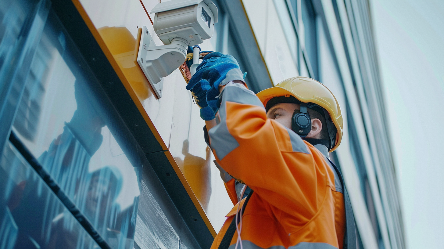 u3335531924 technician installing a security camera on a buil c03c83af 7861 4e61 98ab 044e4ba9f93c 0 (1)